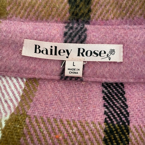 Lulus ‘Choose Your Vibe Pink Plaid Shacket” Large (L) - Picture 4 of 9